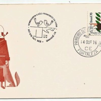 FDC105CPD/CBC - Homenagem a São Francisco de Assis - 1976