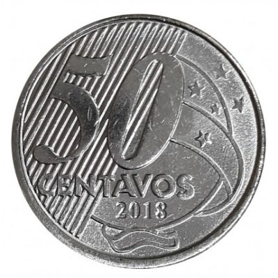 MRS 554 - Moeda 50 Centavos - 2018 - FC
