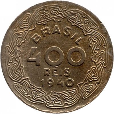 MVM 173 - Moeda 400 réis - Cupro-níquel - 1940 - Getúlio Vargas - SOB