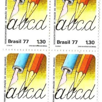 QC1007 - Sesquicentenário da Criação do Ensino Primário Oficial - 1977 - MINT