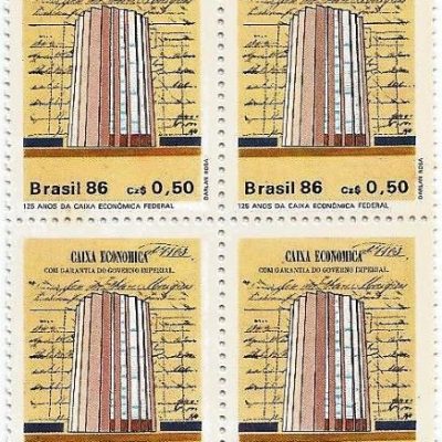 QC1529MINT - 125 ANOS DA CAIXA Econômica FEDERAL - 1986 - MINT